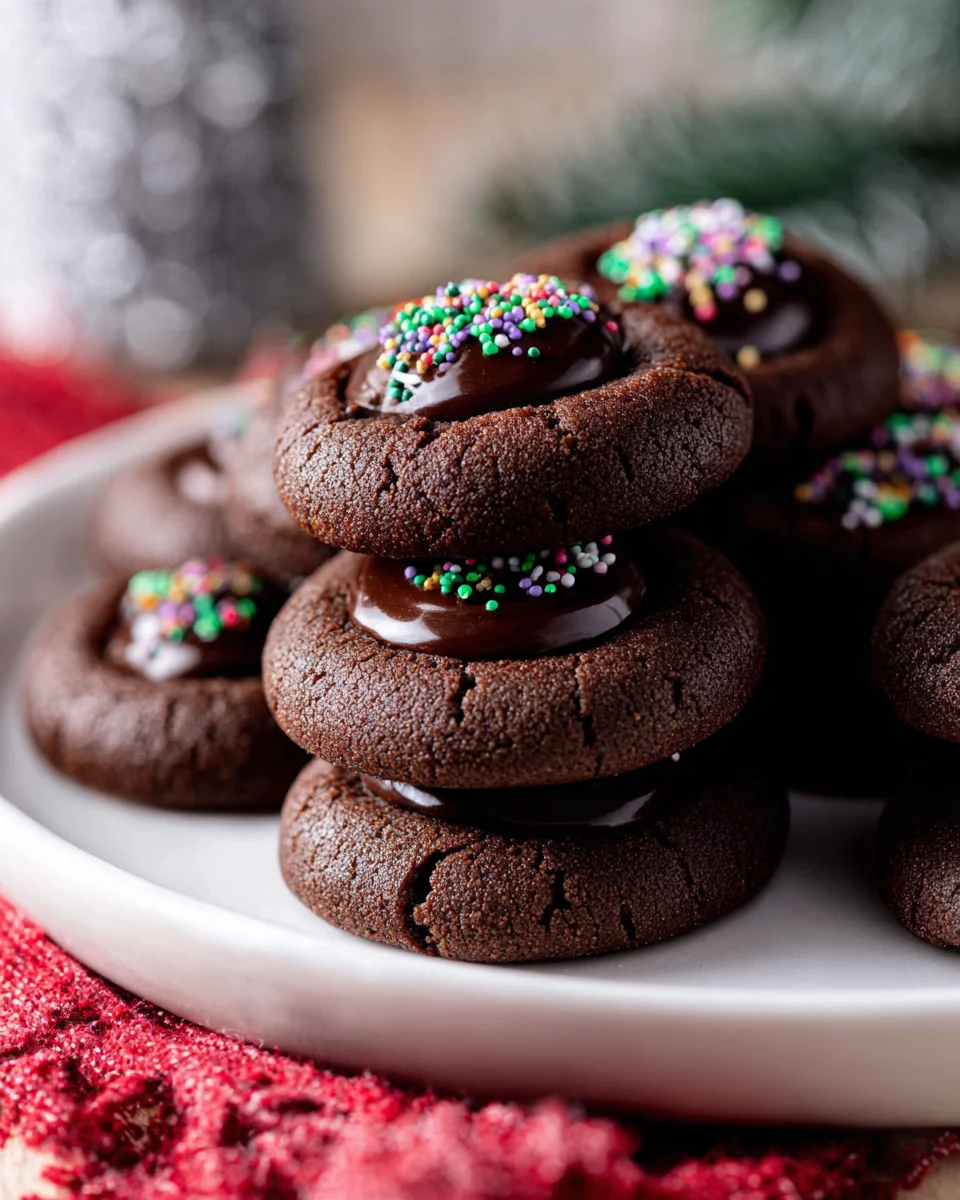 Irresistible Chocolate Thumbprint Cookies – Perfect Treat!