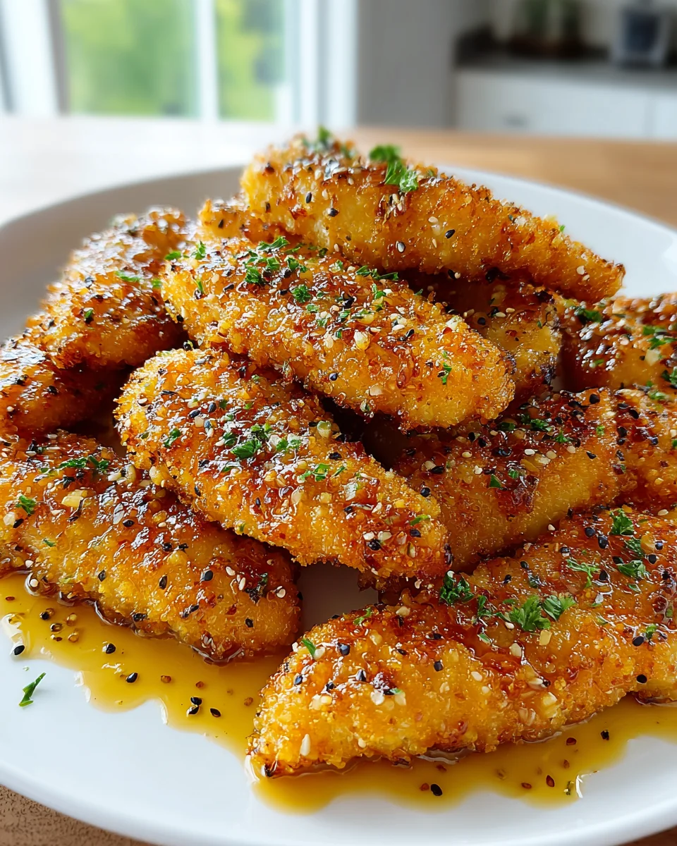 Best Air Fryer Honey Butter Garlic Chicken Tenders