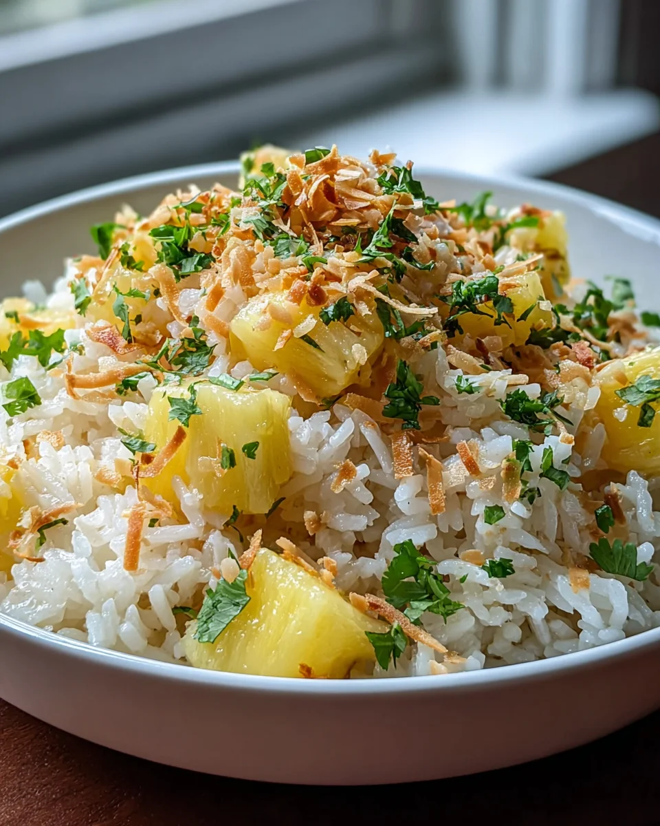 Tropical Coconut Pineapple Rice: Sweet, Savory & Easy!