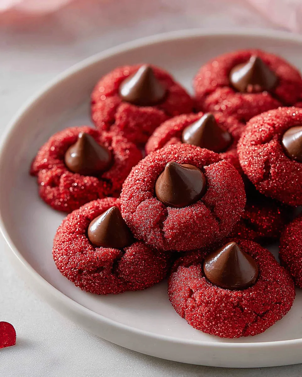 Red Velvet Blossoms Cookies: Festive & Easy Holiday Treat!