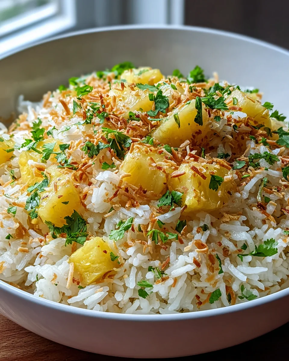 Tropical Coconut Pineapple Rice: Sweet, Savory & Easy!