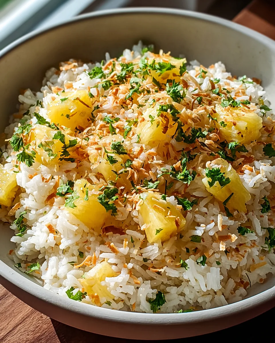 Tropical Coconut Pineapple Rice: Your New Favorite Side Dish!