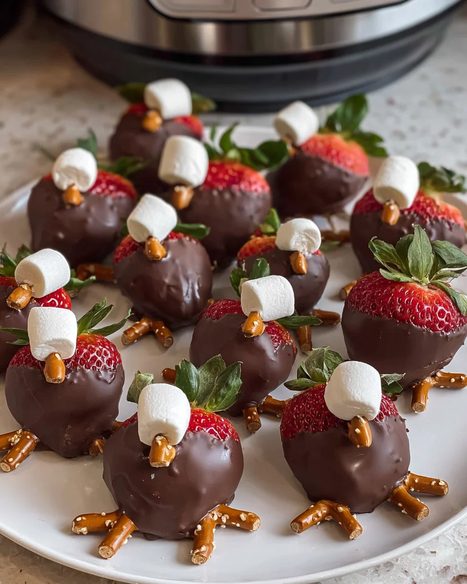 Chocolate Covered Strawberry Turkeys - Festive Fun!